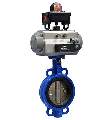 氣動(dòng)對(duì)夾蝶閥